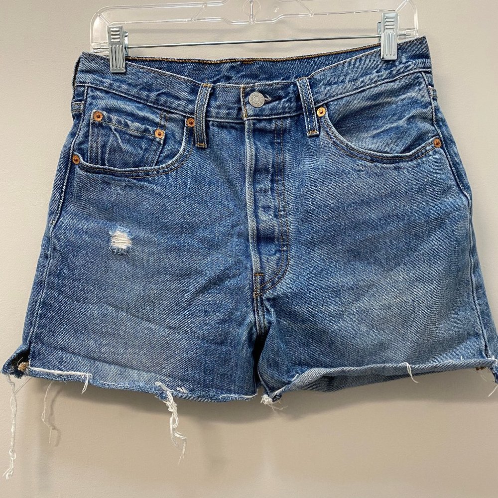 Levi's Denim High Waisted Shorts